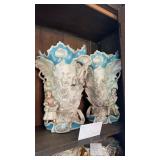 PR OF FRENCH VICTORIAN VASES, 15' TALL