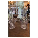 PR OF CRYSTAL ETCHED BASKETS
