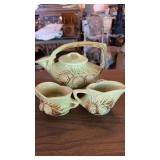 MCCOY TEA POT W/ MATCHING CREAMER & SUGAR