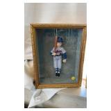 GRAND SLAMMERS BASEBALL DOLL IN WALL HANGING