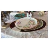 GROUP OF HAND PAINTED CHINA PLATES
