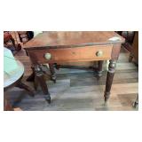 FEDERAL TABLE W/ DRAWER  **DRAWER BOTTOM NEEDS