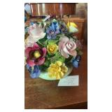 PORECLIAN FLORAL BOUQUET **SOME MINOR DAMAGE