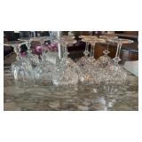 9 PC OF STEMWARE (7 MATCH & 2 MATCH)