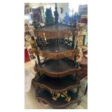 5 TIER CORNER SHELF & 2 LIGHT SCONCES
