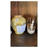 HAND PAINTED GERMAN ROYAL BONN VASE & MARY GREGORY