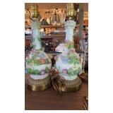 PR OF CAPODIMONTE LAMPS