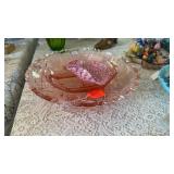 3PC OF PINK GLASS