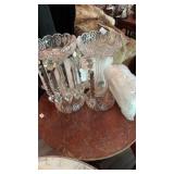 PR OF CRYSTAL CANDLEABRAS W/ PRISMS