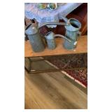 3 GALVANIZED OIL CANS