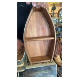 BOAT SHAPED SHELF & BOAT SHAPED BASKET