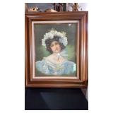 VINTAGE PORTRAIT OF WOMAN IN BONNET