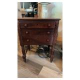 ANTIQUE 3 DRAWER CARVED STAND