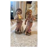 PR OF POTTI BISQUE CHILD FIGURES