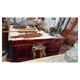 LEATHER TOP DESK