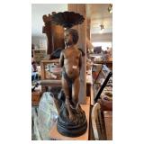 METAL CHERUB LAMP BASE