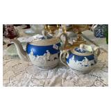 COPELAND SPODE PITCHER & COVERED SUGAR DISH