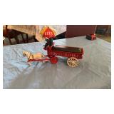 SCHULTZ BEER & ALE CAST IRON HORSE & WAGON