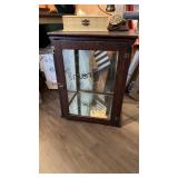 ANTIQUE OAK COUNTRY STORE DISPLAY CASE