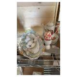 GROUP OF CHINA-TEAPOT, PLATES, DISHES & EGG