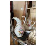 PITCHER, TEAPOT & DISH