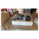 GREYHOUND ON MARBLE BASE