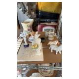 GROUP OF SMALL COLLECTIBLES-CHINA BASKET & CHALK