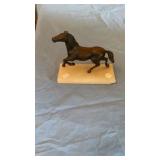 BRONZE HORSE ON STONE BASE