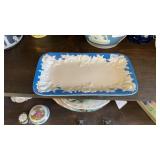 WEDGEWOOD JASPER WARE PLATE, 8.5'X4.5'