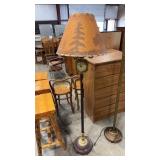 LANDSHIRE CLOCK FLOOR LAMP