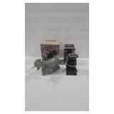 2 - AVON VTG AFTERSHAVE DECANTERS - UNUSED