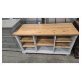 WOOD CUBBY CABINET