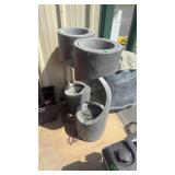 2 OUTDOOR ELECTRIC WATER FOUNTAINS