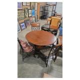 WOOD & METAL TUSCAN STYLE BREAKFAST TABLE
