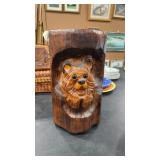 HANGING WOOD CARVED BEAR