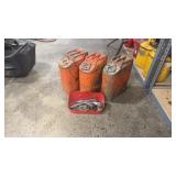 3- 5 GALLON JERRY CANS W/ 2 NOZZLES