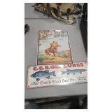 2 DECORATIVE METAL SIGNS