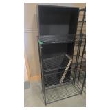 2 - METAL & WOOD ADJ SHELF STORAGE SYSTEMS