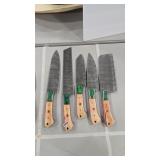 5 PC DAMASCUS KNIFE SET