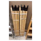 4 WOOD SAW HORSES