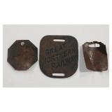 GREAT NORTHERN RAILWAY ANTQ  BADGE & LUGGAGE