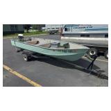 2003 ALUMACRAFT 17' ALUMINUM FISHING BOAT