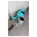 2 GALVANIZED WATERING CANS