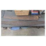 2 2-MAN CROSSCUT SAWS 57' AND 66? LONG