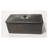 GUSTAV STICKLEY HAMMERED COPPER CIGARETTE BOX