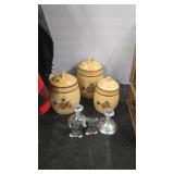 PINEBLUFF CANISTERS & DECOR ASSORTMENT