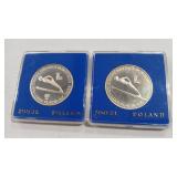2 - 1980 POLISH 200 ZLOTYCH SILVER COMMEMORATIVES