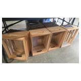 6 - MULTI PURPOSE WOOD CRATES