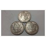 1883 - 1884 &1887 O   MORGAN DOLLARS