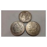 1883 - 1884 &1885  MORGAN DOLLARS
